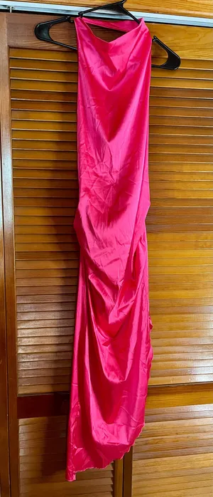 Pink Backless Slip Dress thumbnail 1