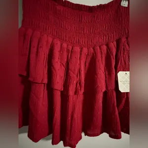 Altar'd State Vibrant Red Mini Skirt thumbnail 5