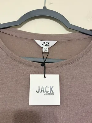 New‎ NWT Beige Tan Jack by BB Dakota Wonderland Top Long Sleeve Size XS thumbnail 2