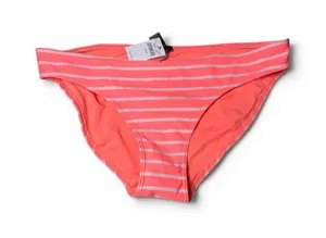 NWT Aerie Striped Coral Bikini Bottom thumbnail 1