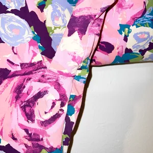Aerie colorful floral cotton blend cropped comfy summer leggings thumbnail 4