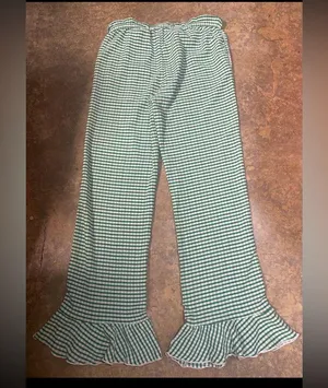 Urban Outfitters Daphne gingham ruffle crop pant. Size Small thumbnail 4