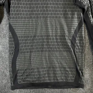 Lululemon Rest Less Pullover Long Sleeve Top Black Grey Honeycomb Size 6 thumbnail 9
