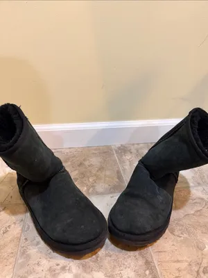 Women’s UGG Faux Fur Lined Winter Boots Black thumbnail 3