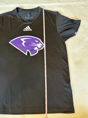 High Point University Gray Tee + Black Adidas Tee + Purple HPU Shorts Set Sz M thumbnail 3