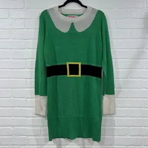 Tipsy Elves Holiday Christmas Buddy The Elf Sweater Dress Ugly Christmas Sweater thumbnail 4