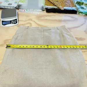 Jones New York Linen‎ Career Pencil Mini Skirt Tan Beige Career Office Sz 16 thumbnail 10