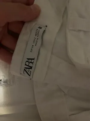 ZARA White Jeans Straight-Leg thumbnail 4