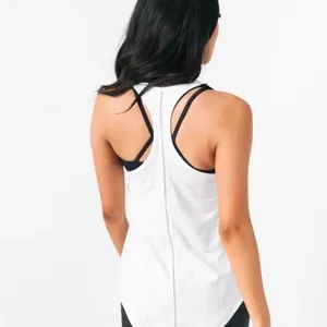Zyia Active Effortless White Long Tank Size XXL Yoga Work Out Performance thumbnail 3