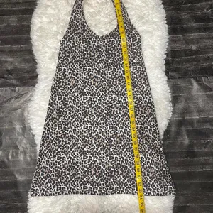 American Eagle Leopard Halter Dress Y2k Summer Euro Boho Coconut Girl thumbnail 8