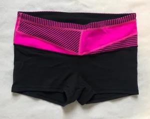 lululemon athletica Black and Pink Athletic Shorts thumbnail 1