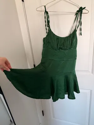 Princess Polly Bowers Emerald Green Satin Romper Playsuit thumbnail 6