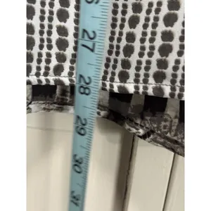 Alfani Blk/Gray Tie‎ Dye/Dots Chiffon Sleeveless Button Up Blouse Size 12 Boho thumbnail 3