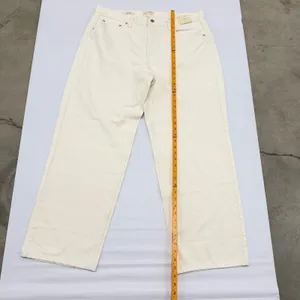 Universal Thread 90s Baggy Mid Rise Relaxed Jeans Cream Off White Size 16 Reg thumbnail 5
