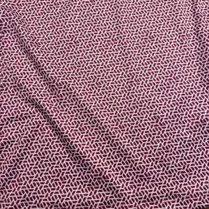 Lady Hagen Womens Geometric Print Quarter Zip Long Top XS Burgundy White‎ Golf thumbnail 2