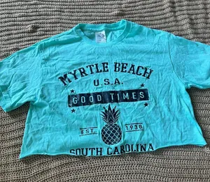 Delta Teal Myrtle Beach U.S.A. Pineapple Graphic Tee thumbnail 1