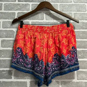 Free People San Paolo Boho Studded Embellished Drawstring Shorts Medium Festival thumbnail 2