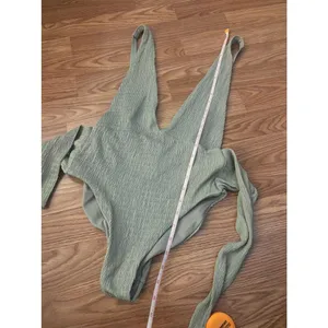 Salty Weekend Fiji Sage Green One Piece Swimsuit Size Large thumbnail 10