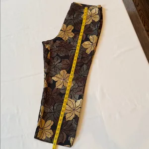 Tommy Bahama 100% Silk Tropical Floral Pants Wide Leg Resort Y2K Size 14 thumbnail 6