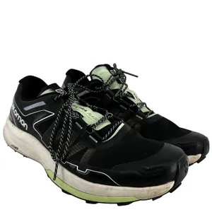 Salomon Ultra Raid Running Shoes Lace Up Black White Patina Green W11.5 M10.5 thumbnail 2