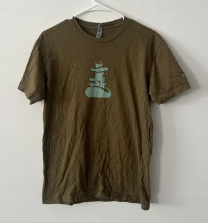 Next Level Apparel Diablo Rock Touchstone Climbing Brown T-Shirt Size M thumbnail 1
