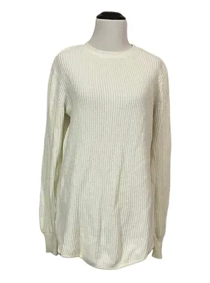 Unif X Urban Outfitters Pullover Waffle Knit Sweater - Cream - Small thumbnail 5