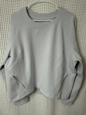 Lululemon AirWrap Modal Crew Long Sleeve Top, Alpine White, Size 16 thumbnail 7