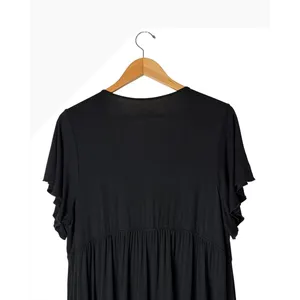 Torrid Super Soft Lace Trim Babydoll Sleep Gown Women 2X Black Nightgown Lounge thumbnail 6