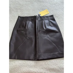 MM Lafleur $195 Women's Whitney Vegan Leather Brown Mini Skirt Size 8 thumbnail 3
