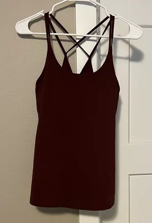 Old Navy Maroon Fitted Backless Camisole thumbnail 1