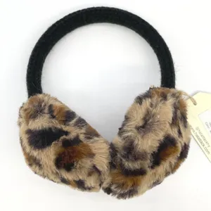 Hat Attack Womens Faux Fur Leopard Earmuffs One Size Mob Wife Winter Accessory thumbnail 2