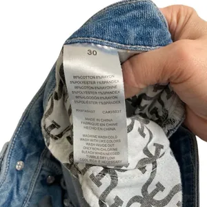 Sam Edelman The Mary Jane Boyfriend Button fly Straight Denim Jeans Womens 30 ￼‎ thumbnail 7