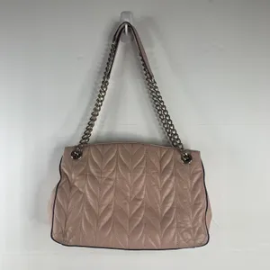 Kate Spade Large Shoulder Bag Briar Lane Quilted Emelyn Pink Leather Gold Chain thumbnail 14