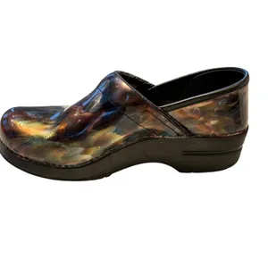 Dansko Professional Clogs Womens 39 Multi Color Iridescent Patent Leather Shoes thumbnail 8