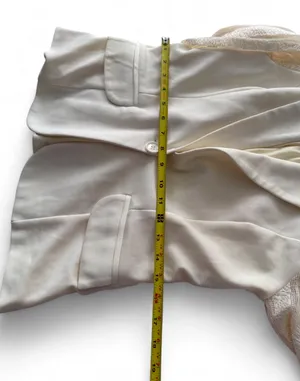 San Women's Cream Lace-Sleeve Blazer thumbnail 8