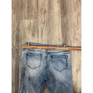 ALTAR'D STATE‎ Womens Jeans Size 13 Flare Acid Wash Distressed Frayed Hem thumbnail 5