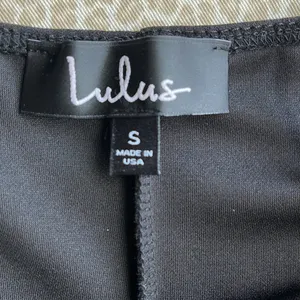 NWT Lulu’s Little Black Dress with peek a boo front opening thumbnail 3