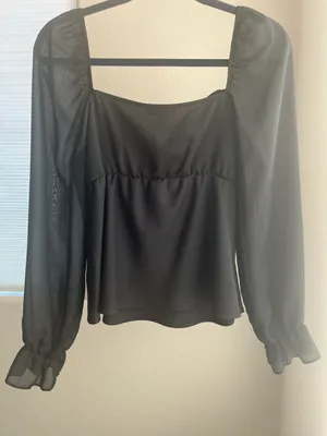 Black Classy Blouse thumbnail 4