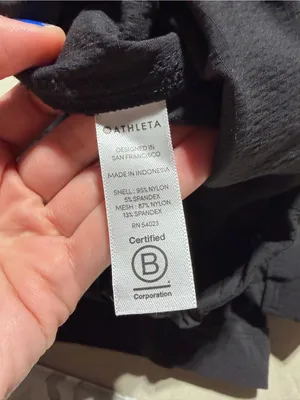 Athleta Black Women’s nylon Elastic Waist Shorts 10 thumbnail 5