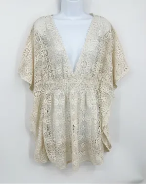 Xhilaration Lace Boho Swimsuit Cover Up Size XL Pool Beach thumbnail 1