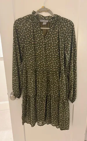 Lark + Grey Mini Dress Green Size M thumbnail 1