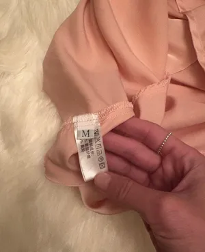 Light Pink Silky Nightgown Slip size M thumbnail 3