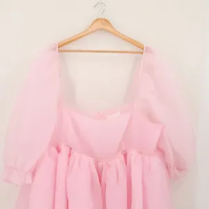 Selkie The Puff Dress Babydoll Mini Womens Size 16 Pink Princess Organza NWOT thumbnail 10