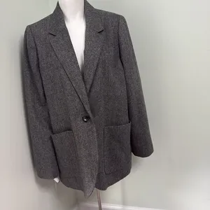 Madewell Larson Herringbone Blazer XXL thumbnail 5