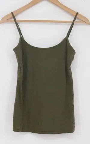 Old Navy Cami Womens S First-Layer Olive Green Adjustable Strap Excellent thumbnail 1