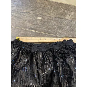Nichole Lynel The‎ Label Mini skirt sequin bubble black Size Large Glam Cocktail thumbnail 9