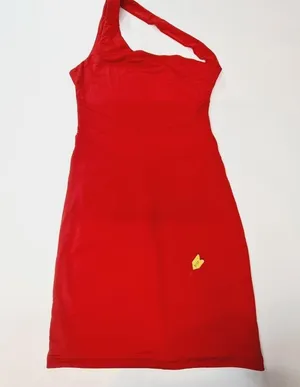 Superdown Davey Strappy Back Dress in Red XS thumbnail 3
