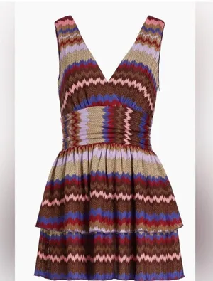 Ramy Brook Laura Zig Zag Tiered Minidress thumbnail 6