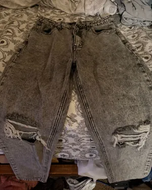 Nasty Gal Jeans Mom Black Ripped thumbnail 1