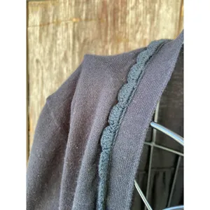 Kate Spade Broome Street‎ Black Cardigan Medium M Open Front Casual Long Sleeve thumbnail 4